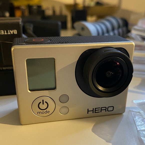 GoPro Hero3 White w/3 batteries a lot of Great